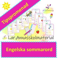 Tipspromenad engelska sommarord