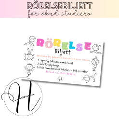 Rörelsebiljett redigerbar