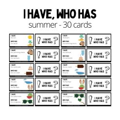 I have, who has domino - summer 30 cards
