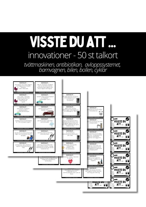 Visste du att ... 50 talkort (Innovationer 1)