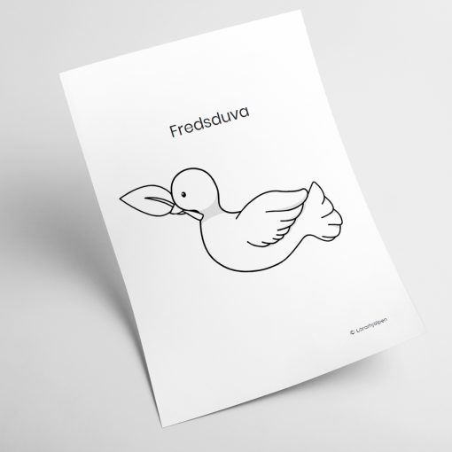 Fredsduva - mall 1