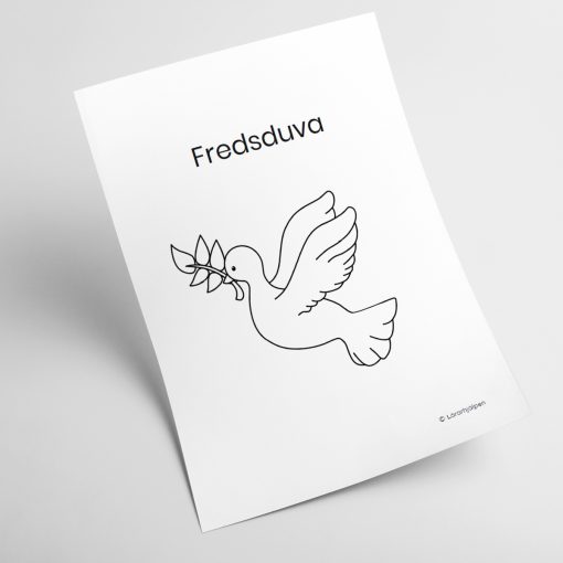 Fredsduva - mall 3