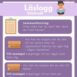 Läslogg (mall+exempel)