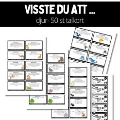 Visste du att ... 50 talkort (Djur 1)