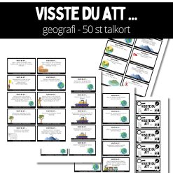 Visste du att ... 50 talkort (Geografi 2)