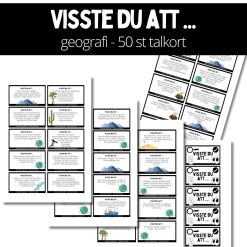 Visste du att ... 50 talkort (Geografi 1)