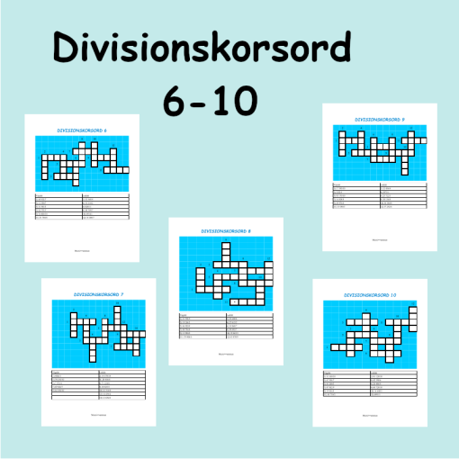 Divisionskorsord 6-10