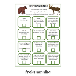 uppdragsbingo nr.1