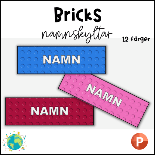 Bricks - Namnskyltar
