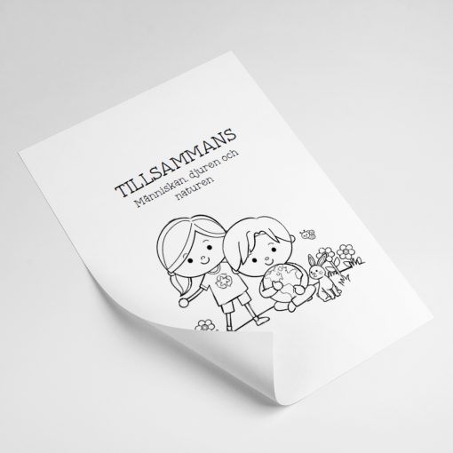 Framsida läsårstema: Tillsammans - människan, djuren och naturen
