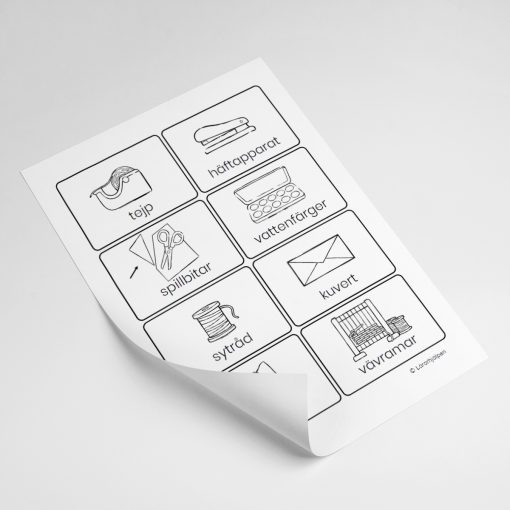 Organiseringsskyltar - skapande