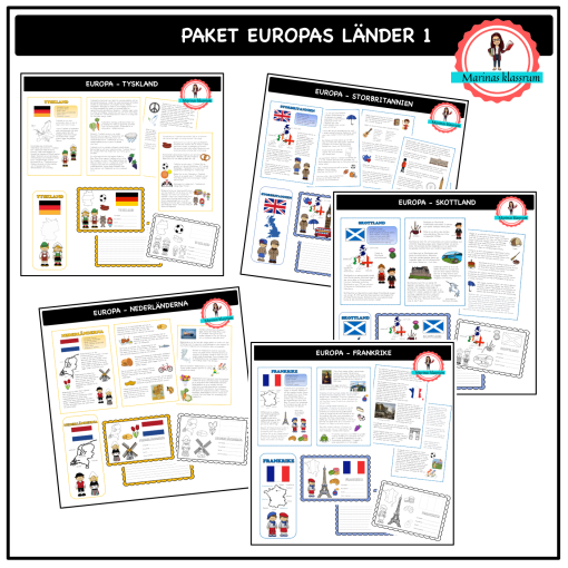 Paket Europas länder - 1