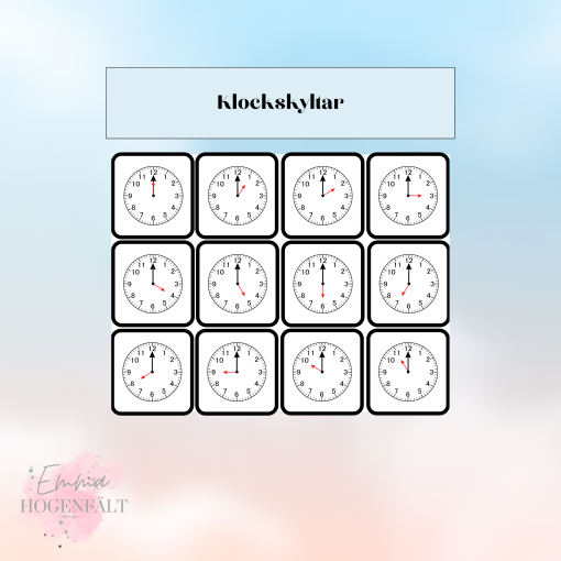 Klockskyltar