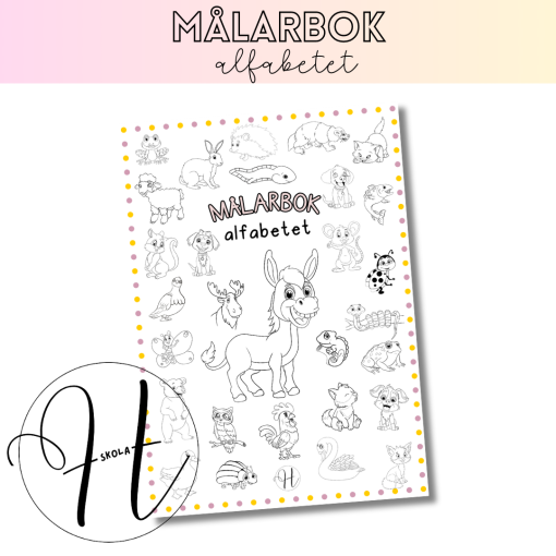 Målarbok alfabetet