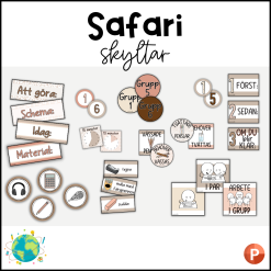 Safari - Skyltar