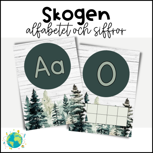 Skogen - Alfabetet och siffror