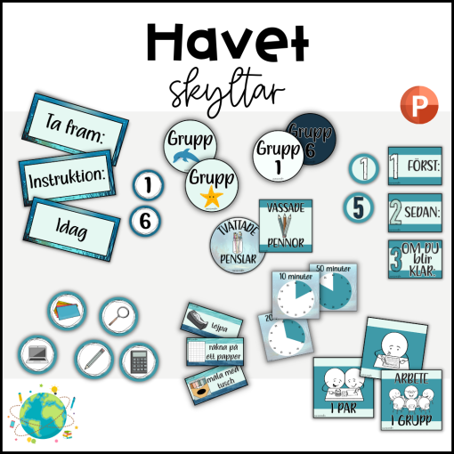 Havet - Skyltar