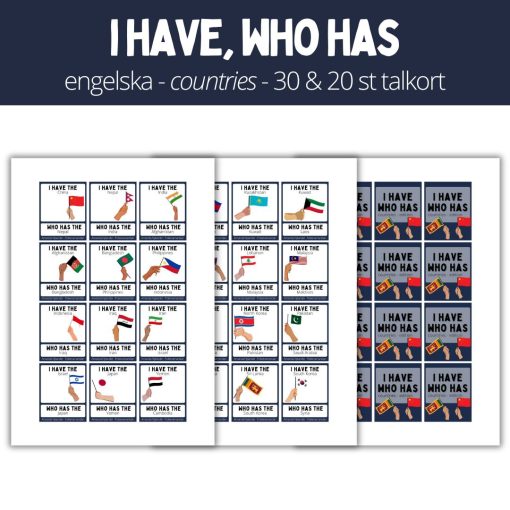 I have, who has domino - countries - 30 / 20 talkort