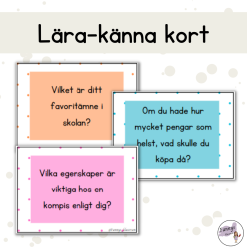 Lära-känna kort