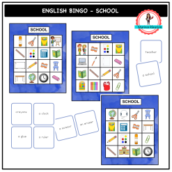 English bingo - school