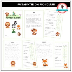 Faktatexter om ABC-djuren