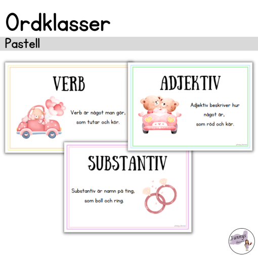 Posters ordklasser