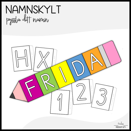 Namnskylt: Penna