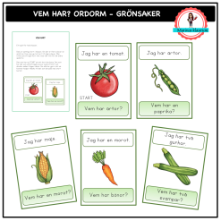 Ordorm - Vem har? - grönsaker