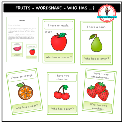 Wordsnake - Who has? - fruits