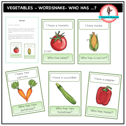 Wordsnake - Who has? - vegetables