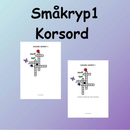 Småkryp1 Korsord