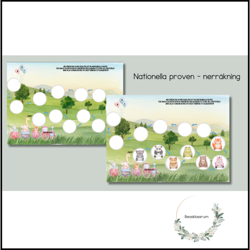 Nationella prov åk 3 - nerräkning