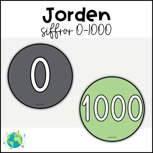 Jorden - Siffror 0-1000