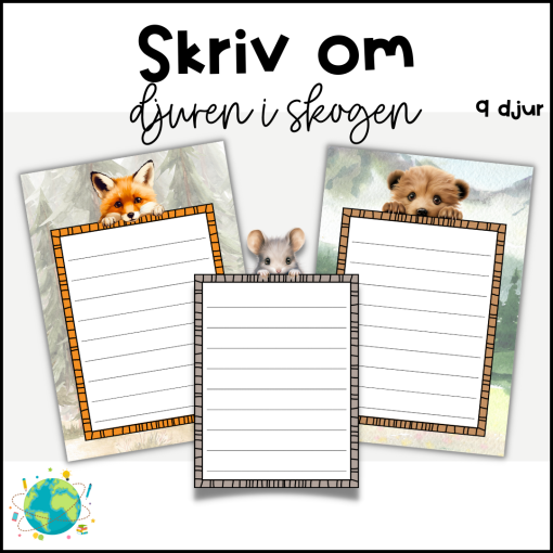 Skriv om djuren i skogen