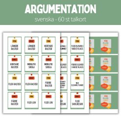 Argumentera mera - 60 st talkort - 1