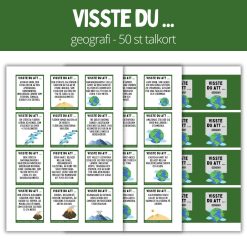 Visste du att ... 50 talkort - Geografi 1