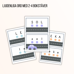 Ljuda ljudenliga ord - 3 nivåer (40 sidor)