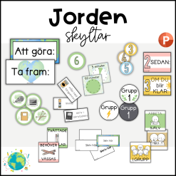 Jorden - Skyltar