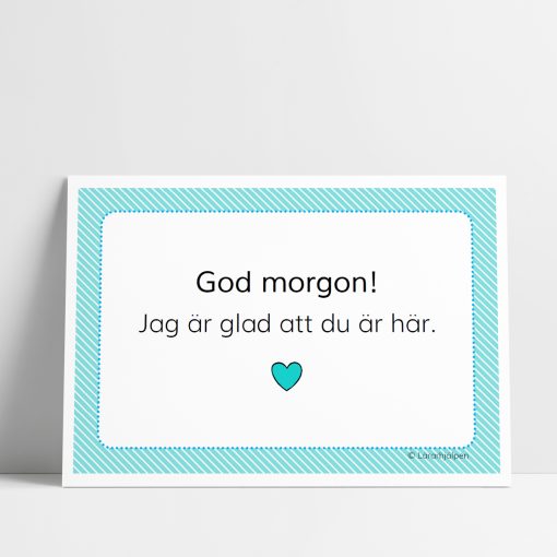 God morgon - blå