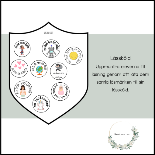 Lässköld med 52 läsmärken
