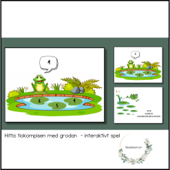 Interaktivt spel - tiokompisar med grodan
