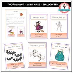 Wordsnake - Who has? - Halloween