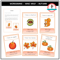 Wordsnake - Who has? - autumn