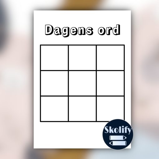 Dagens ord: Gör Dagens Ord Till En Lek!