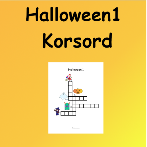 Halloween 1 Korsord