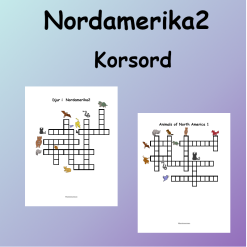 Nordamerikas Djur 2 Korsord