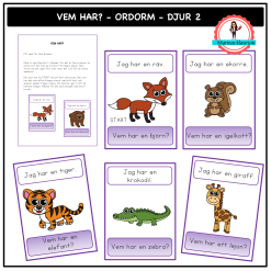 Ordorm - Vem har? djur 2