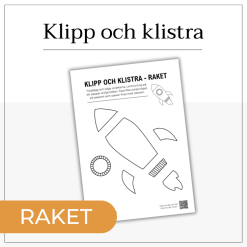 Pyssel: färglägg, klipp och klistra en rymdraket