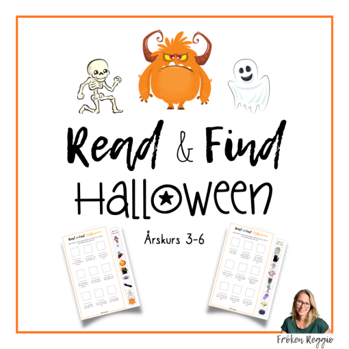 Read and find - Halloween 3-6