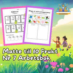 Matte till 10 Frukt Nr 7 Arbetsbok 15 Sidor